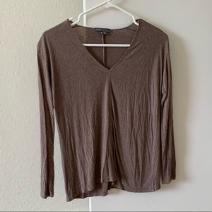 Vince V-Neck Long Sleeve T